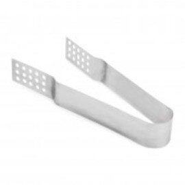 tea bag tongs stainless steel perforated  L 140 mm product photo