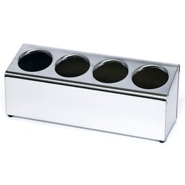 cutlery container 4 compartments with quivers  Ø 100 mm  L 495 mm  H 180 mm product photo