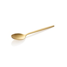 pudding spoon ALEX GOLD | stainless steel mat | PVD-coated  L 160 mm product photo