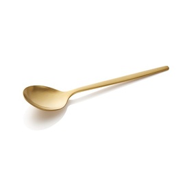 soup spoon ALEX GOLD | stainless steel mat | PVD-coated  L 180 mm product photo