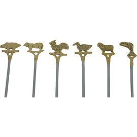 themed meat skewer  L 400 mm handle details duck product photo