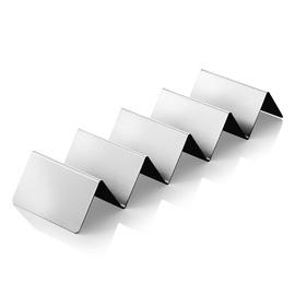 snack tray stainless steel coloured | 4 shelves 350 mm  x 100 mm H 50 mm product photo