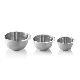 mixing bowl set stainless steel 3-part with scaling product photo