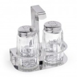 cruet • pepper|salt glass stainless steel H 100 mm product photo