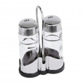 cruet • pepper|salt glass stainless steel H 120 mm product photo