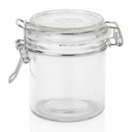 clip lock glass jar 300 ml Ø 80 mm H 95 mm product photo