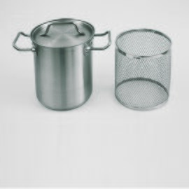 asparagus pot 4 ltr stainless steel pot|lid|strainer insert  Ø 160 mm  H 210 mm  | stainless steel cold handles product photo