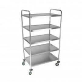 serving trolley  | 5 shelves  L 850 mm  B 540 mm  H 1540 mm product photo