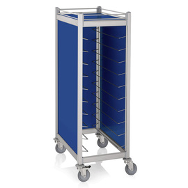 tray trolley blue with sidewalls  | 455 x 355 mm  H 1680 mm product photo