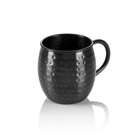 moscow mule mug stainless steel black | 450 ml Ø 85 mm H 100 mm product photo