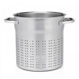 pasta cooker insert|rice cooker insert stainless steel  Ø 235 mm pot size Ø 240 mm  H 245 mm product photo