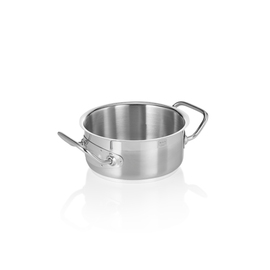 stewing pot low stainless steel 1.5 ltr Ø 160 mm | base Ø 140 mm | suitable for induction product photo