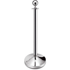 barrier post stainless steel  Ø 0.32 m  H 0.95 m | ball-shaped pole head product photo