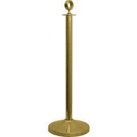 barrier post TOP RING stainless steel golden coloured  Ø 0.32 m  H 0.95 m | ring-shaped pole head product photo