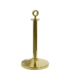barrier post TOP RING stainless steel golden coloured  Ø 0.32 m  H 0.55 m | ring-shaped pole head product photo