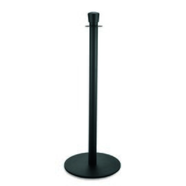 barrier post stainless steel black  Ø 360 mm  H 0.96 m | cylindrical pole head product photo