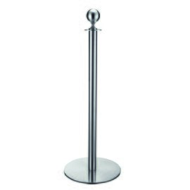 barrier post stainless steel  Ø 360 mm  H 1.0 m | ball-shaped pole head product photo