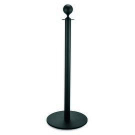 barrier post stainless steel black  Ø 360 mm  H 1.0 m | ball-shaped pole head product photo