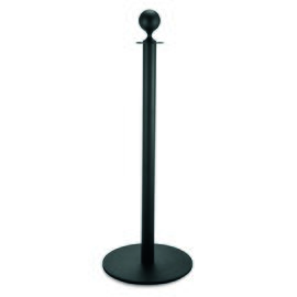 barrier post stainless steel black  Ø 360 mm  H 1.0 m | ball-shaped pole head product photo