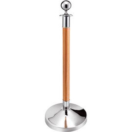 barrier post stainless steel wood wood decor  Ø 0.32 m  H 0.95 m | ball-shaped pole head product photo
