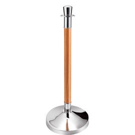 barrier post stainless steel wood wood decor  Ø 0.32 m  H 0.95 m | cylindrical pole head product photo