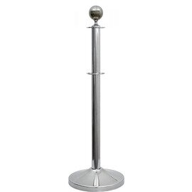 barrier post LINE+ stainless steel  Ø 0.32 m  H 0.95 m | ball-shaped pole head product photo