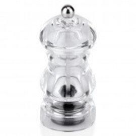 pepper mill acrylic transparent • grinder made of stainless steel  H 120 mm product photo