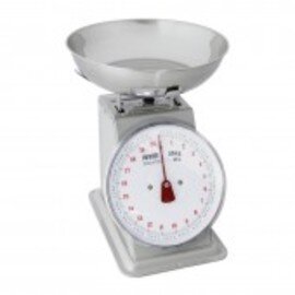 scales with pan Ø 245 mm analog weighing range 20 kg subdivision 100 g product photo