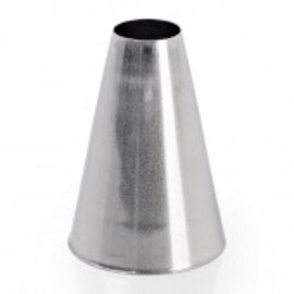round piping nozzle opening Ø 18 mm stainless steel shiny product photo