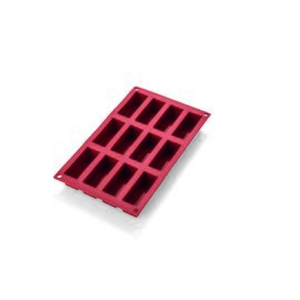 baking mould  • rectangular | 12-cavity | mould size 70 x 29 x h 30 mm  L 300 mm  B 175 mm product photo