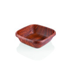 bowl POLYSTYROL WOOD serving dishes 5200 ml polystyrol wood look 230 mm  x 230 mm  H 70 mm product photo