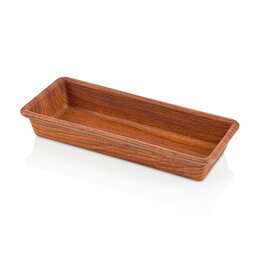 cutlery tray POLYSTYROL WOOD brown 1 compartment  L 115 mm  H 45 mm product photo