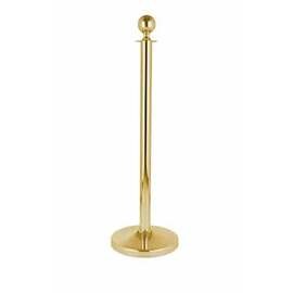 barrier post stainless steel golden coloured  Ø 0.32 m  H 1.0 m | ball-shaped pole head product photo
