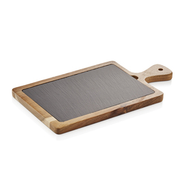 serving board with handle wood slate | 338 mm x 178 mm product photo