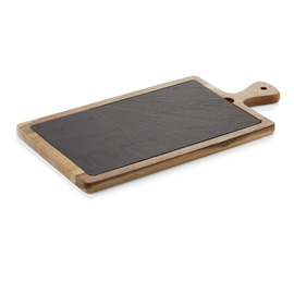 serving board with handle wood slate | 407 mm x 202 mm product photo