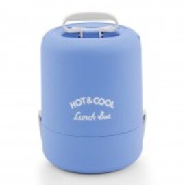 thermal food transport container blue | 3 slots 3.9 ltr  Ø 200 mm  H 280 mm product photo