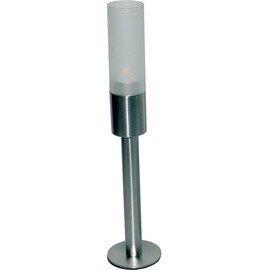 candle holder 1-flame glass stainless steel  H 390 mm product photo