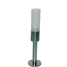 candle holder 1-flame glass stainless steel  H 330 mm product photo