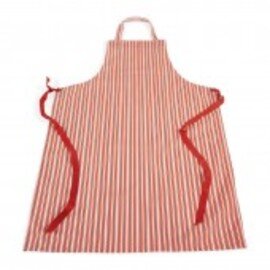 PU bib apron nylon PU 300 µm red  L 700 mm  H 1000 mm product photo