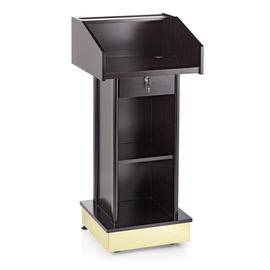 speaker lectern wood wheeled lockable  H 1200 mm product photo