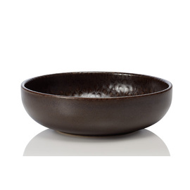 bowl ONE METALLIC BROWN | stoneware 0.35 l Ø 160 mm H 50 mm product photo