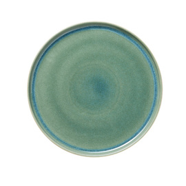 plate flat ONE MYRTLE GREEN stoneware Ø 330 mm product photo