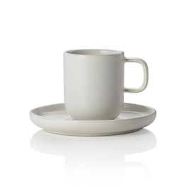 espresso cup with saucer ONE LIGHT ROCK stoneware 90 ml product photo