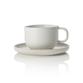 coffee cup with saucer ONE LIGHT ROCK stoneware 220 ml product photo