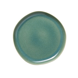 plate flat ORGANIC MYRTLE GREEN stoneware Ø 280 mm product photo