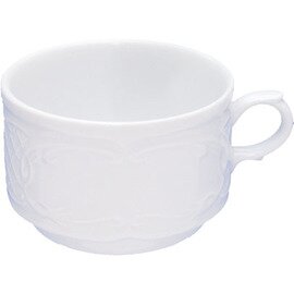 CLEARANCE | cup BAVARIA 180 ml porcelain white with relief  H 55 mm product photo
