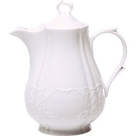 little jug BAVARIA porcelain with lid white with relief 350 ml H 120 mm product photo