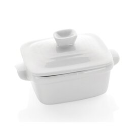 mini bowl porcelain white with lid  L 99 mm  B 64 mm  H 35 mm product photo