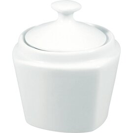 sugar jar SQUARE 300 ml porcelain with lid  Ø 95 mm  H 80 mm product photo