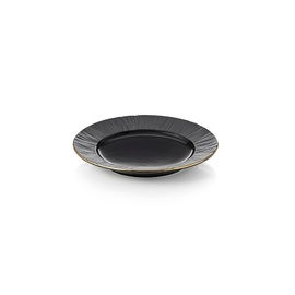 plate MAYA KURO porcelain | black Ø 165 mm H 20 mm product photo